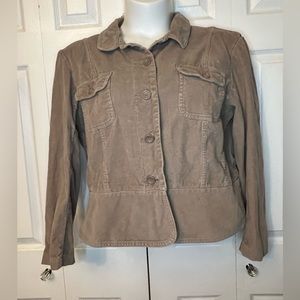 St John’s Bay corduroy tan jacket size large